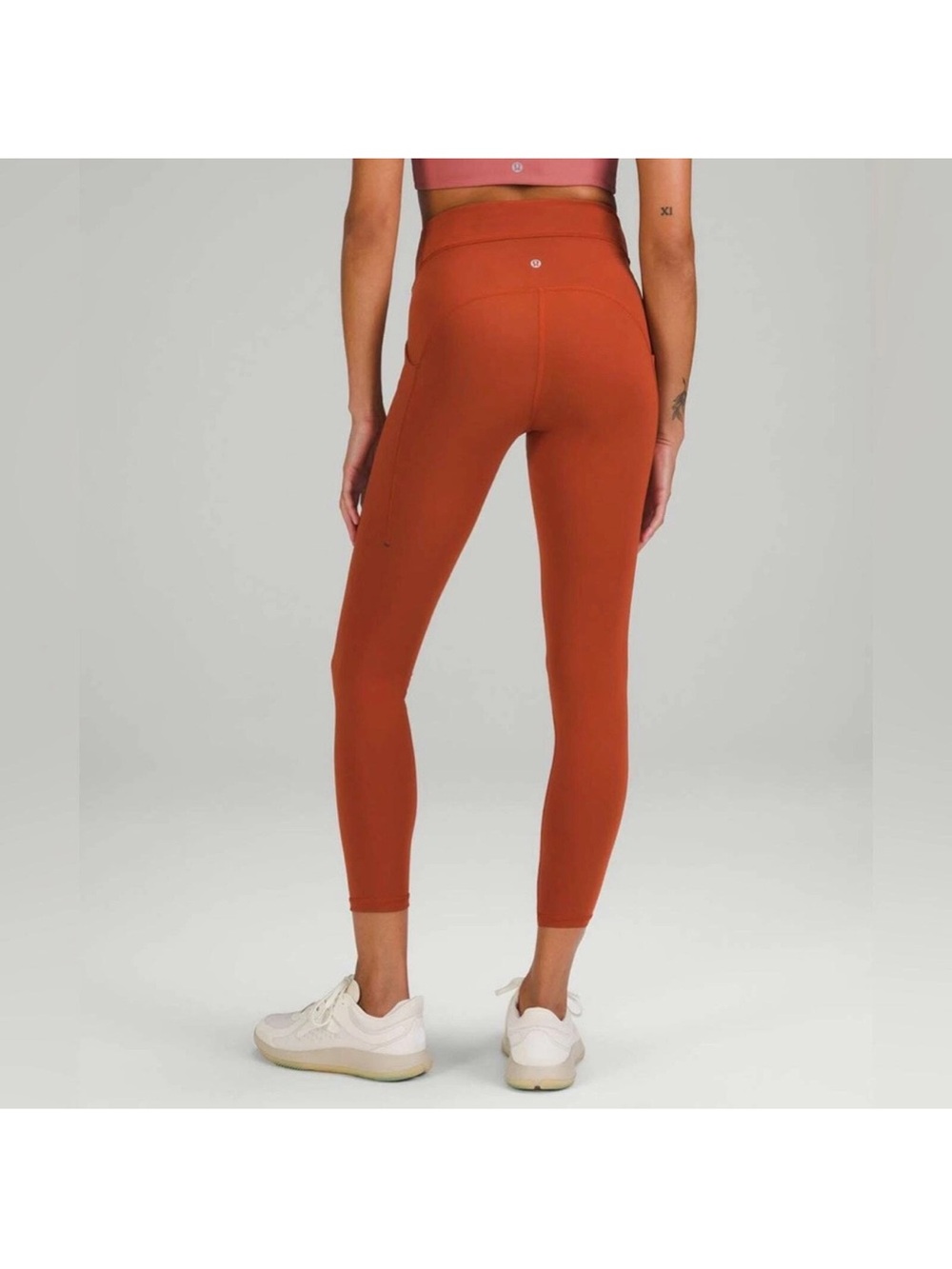 Lululemon Women’s Power Thru High-Rise Aztec Brick Leggings 25” Size 4